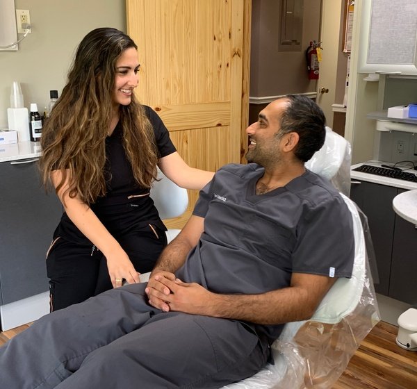 dentist treating patient